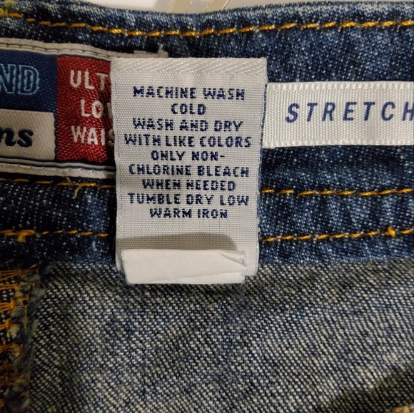 OLD NAVY BRAND BLUE JEANS ULTRA LOW WAIST MINI SKIRT SIZE 4 - Picture 8 of 8